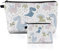 WLLHYF Kosmetiktasche mit Münzen Geldbörsen 2 PCS Set Kleingeld Tasche für Frauen Mädchen Schminktasche wasserdicht Reise Toilettenartikel Tasche Kosmetik Pinsel Veranstalter (Dinosaurier)