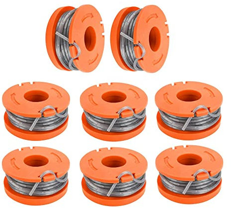 mzoLife Strimmer Spool Compatible with Mac Allister MGTP18Li Trimmer Line, 10ft 1.65 mm Autofeed Strimmers Replacement Spools (8PCS)