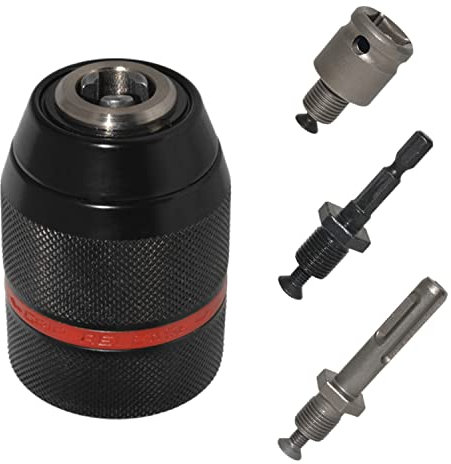 Mandrino Trapano, Attacco 1.5-13 mm Mandrino Autoserrante, 1/2 - 20 UNF Mandrino per Avvitatore, professionale per la conversione dei carichi pesanti, mandrino per trapano a mano (4)