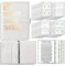 Budget Planner Deutsch Budget Planer Geld Organizer mit 100 Binder Taschen A5 Ringbuchordner für Finanzplaner Budget Sparen Mappe Cash Stuffing Startset Geburtstags Geschenk (White)