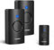 TECKNET Wireless Doorbell, Door Bells Wireless IP65 Waterproof Battery Operated Cordless Door Chime Kit up to 1300ft Long Range with 60 Melodies & 5-Level Volume, LED Flash, 4.5 Year Battery Life