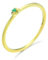 Stfery Ring Gold 750 Ringe für Damen Rund Smaragd Ring Damen