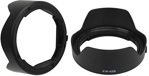 EW 65B Lens Hood 50mm, Bayonet Round Backbuckle Reversible Lens Hood Shade, Lens Hood Cover for RF50mm F1.8 Lens, Black