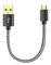 Mr. Gadget's Solutions 30cm Nylon Braided Micro USB Cable for Fire Stick & Streaming Devices - Power & Data Sync for Fire Stick, Chromecast, Android Phones Black/White