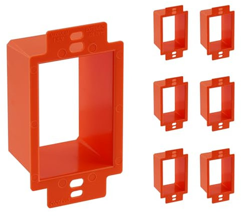 CLOUDY BAY Electrical Outlet Box Extenders,1 Gang Box Extender Single Gang Box Extender Electric Box Extender 1 Gang Power Outlet Accessories,Pack of 6