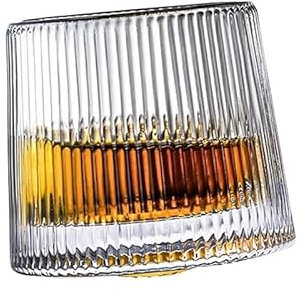 Calici Vino Wine Spirit XO Brandy Cup Shaker in vetro con design a giroscopio rotante Bicchieri Vino(C)