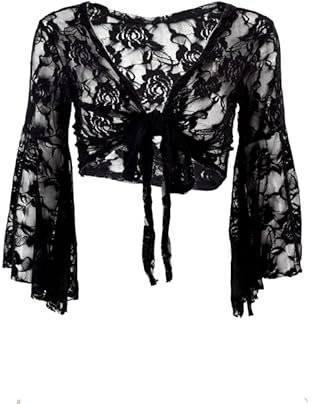 Crepundia Damen Bauchtanz Hüfttuch Bauchtanz Tanzen Spitze Bluse BH Dancewear Kostüm Bauchtanz Kostüm