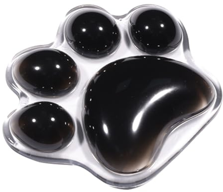 Tapis de souris réutilisable et ergonomique en forme de patte de chat pour la maison et l'école
