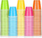 LATERN 200Pcs Multicolor Shot Glasses, 60ml Plastic Shot Cups Reusable Jelly Shots Sample Tasting Cups Dessert Tumblers for Birthday Wedding Christmas Snack Hen Party (5cm x 5cm, 5 Colors)
