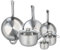 ELO 9886450 Batterie de cuisine 6 pièces, Ensemble de 3 Poêles de cuisson 24, 28 et 32 cm et 3 faitouts 12, 16 et 24 cm Elo Profi Brillant, inox, induction