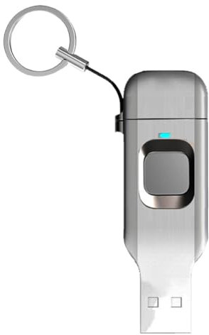 XUJIAN Unidad Flash de Huella Dactilar de Metal OTG Pendrive USB3.0 Tipo C para Teléfono Portátil Bloqueo de Memoria USB Jump Disco USB 64G