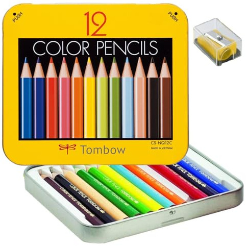 12 colors mini NQ Tombow pencil colored pencil pack BCA-151 with sharpener (japan import)