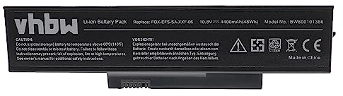 vhbw batteria compatibile con Fujitsu-Siemens Amilo LA1703 laptop notebook (4400mAh, 10,8V, Li-Ion)