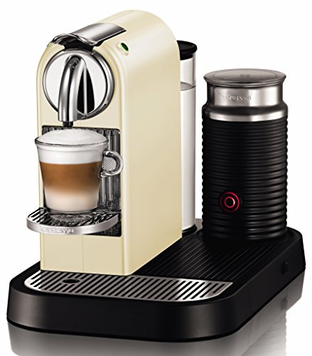 DeLonghi EN 265 CWAE 60s Nespresso Citiz Milk 19 bar Flow Stop mit separatem Aeroccino, white