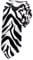 TopTie Unisex Krawatte im Zebramuster Animal Print Krawatten 2 Zoll für Hochzeiten Partys Kostüme