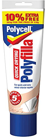 Polycell Polyfilla Quick Drying Filler - Ready Mixed Tube - 330g