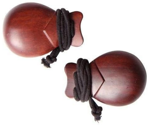 Gewa Castanets - 830425 - Nahar wood - with string - pair - professional design