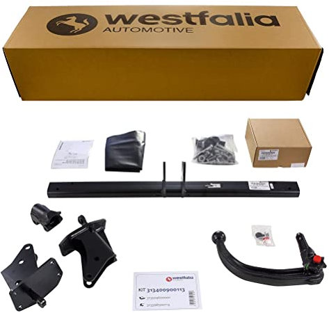 Abnehmbare Westfalia Anhängerkupplung für Mercedes GLA (X156) (BJ 03/2014-12/2019), CLA (C117) (BJ 04/2013-03/2019) - im Set mit 13-pol. fzg.-spez. Westfalia Elektrosatz