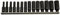 Laser 5962 Deep Impact Socket Set 1/4D 14pc