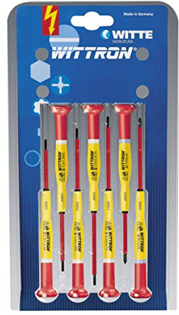 WITTE 89377 - Juegos destornilladores WITTRON VDE blister plástico - 7 piezas