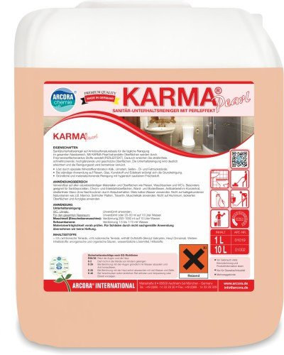 Arcora 01002 Karma Pearl Sanitärunterhaltsreiniger mit Perleffekt, 10 L