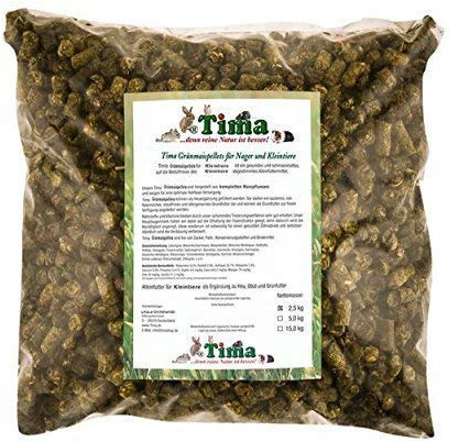 Tima Grünmaispellets 2,5 kg die Futteralternative für alle Nager und Kleintiere