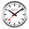 Mondaine Offizielle Schweizer Bahnhofsuhr, stop2go Smart Wanduhr für iOS/Android, Bluetooth