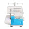 Merrylock 640 Easy Overlock - 4 Faden Overlockmaschine mit Differentialtransport und Rollsaum, für hervorragende Nähergebnisse auf schweren bis leichten Stoffen - exklusiv in der Nähwelt Flach