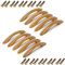 MroMax Pomos de madera, distancia de agujero de 96 mm, 125 mm de longitud, tiradores de cocina, tiradores para cómodas, cajones, armarios, 10 unidades