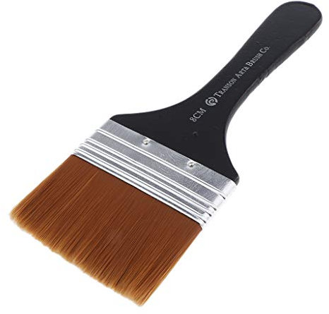 Sharplace Brosse en Nylon de Haute Qualité, Pinceau de Peinture Acrylique, Largeur 8cm