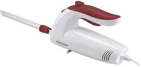 BEPER BP.790 Elektrisches Küchenmesser, 150 Watt, ABS, Weiß/Rot