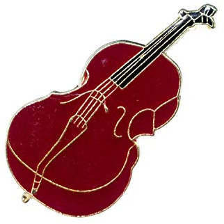 Miniblings Cello Pin Brosche Instrument Musik Geige Braun MINI