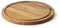 Continenta Steak Plate with Juice Groove, Oak, Diameter 28 x 1.8 cm, Snack, Bread & Serving Board, Natural Grain Finished with Oil