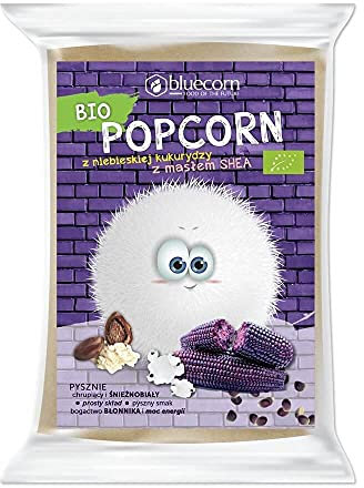 Palomitas de maíz azul con manteca de karité y sal para microondas BIO 100 g Popcrop