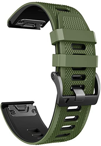 NotoCity Kompatible mit Fenix 6X Pro/Fenix 6X/Fenix 5X/Fenix 7X/Fenix 7X Pro/Fenix 5 Plus Armband, Silikon QuickFit 26mm Ersatzarmband für Fenix 3/Fenix 3HR, Descent MK1/MK2/MK3, Enduro/Enduro2