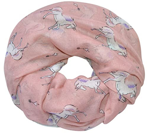 thb Richter Damen Schlauchschal Pferd Rundschal Loopschal Pferde Horse Schal Loop Halstuch Scarf (Pferde & Herze - 5#)