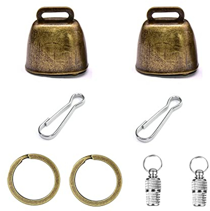 Yitaocity Glocke für Hunde und Katzen, Retro-Messing, Glocke, Haustierglocke, Kuh, Pferd, Schaf, Weideglocke, Kupferglocke, für Rind, Bauernhof, Anti-Diebstahl-Glocke mit Haustier, Anti-verloren-Tags