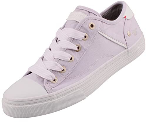 MUSTANG Damen Canvas Sneaker Lila, Schuhgröße:EUR 39
