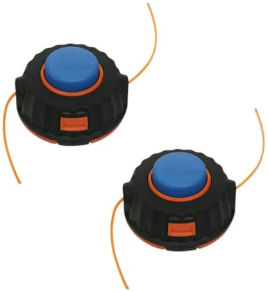 2x Trade-Shop Trimmerkopf/Mähkopf/Fadenkopf M10 x 1,25mm Links kompatibel mit Honda UMK425 UMK435 UMK431, Makita DBC250 DBC300 DBC340 DBC290