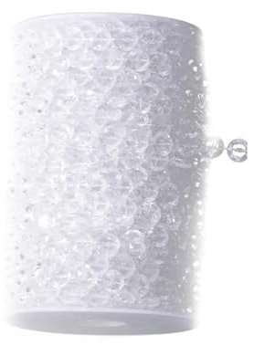 CNRTSO 1 Rolle 30m Klare Perlen Girlande achteckige Strang Acryl Kristall Perlen Vorhänge DIY Fenster Tür Hochzeit Party Passage Backdrop de Türvorhang perlen