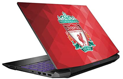 Head Case Designs Officially Licensed Liverpool Football Club Crest Red Geometric Art Vinyl Sticker Skin Decal Cover Compatible With HP Pavilion 15.6 15-dk0047TX
