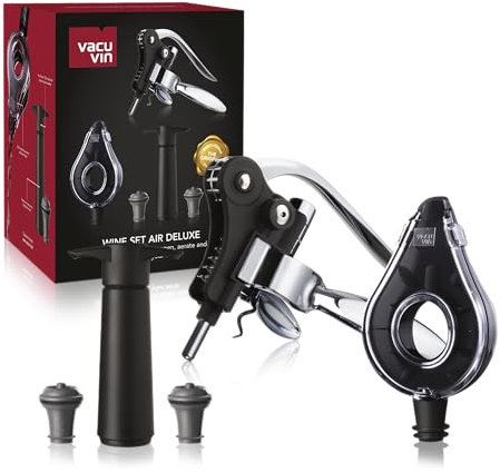 Vacu Vin Ensemble d'accessoires pour le vin Air Deluxe | Lot de 5