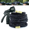 Garden Hose Expandable Water Hose Pipe with 7 Modes Water Spray Gun, 150FT Flexible Magic Hose Pipe Spray Gun, Expanding Garden Hose Reel Anti Leakage Lightweight Black