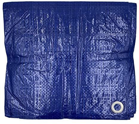 DULA Plane - 3 x 4 Meter - Abdeckfolie - Blau - wasserdichte Plane