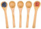 5pcs Handmade Wooden Spoon for Mixing Stirring, Small Honey Spoon Wood Soup Spoon for Kids, Mini Salt Spoon Condiments Spoons