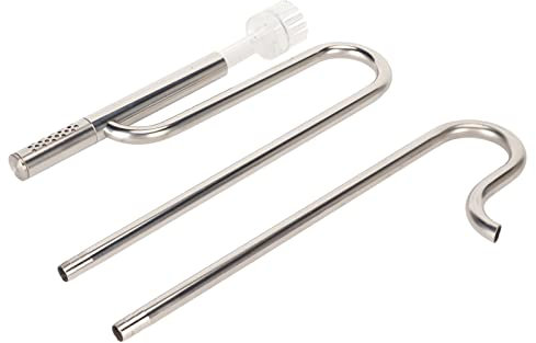 Zerodis Zufluss-Abfluss-Rohr-Set, Lily Pipe, Verstellbarer Acrylhalter, Oberflächen-Skimmer, Einfache für Aquarienfilter (12-mm-Auslass mit 12-mm-Entölungsfolieneinlass)
