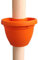 JTLB Flower Pot Pipe, Drain Pipe Flower Pot Drain Tube Garden Planters Beautiful Durable Hanging Flowerpot Drain Pipe Flower Pot Holder (Orange)