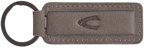 camel active Nimbus Herren Schlüsselanhänger Leder Klein Grau