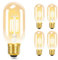 GBLY 4er pack E27 LED Warmweiss Glühbirnen Vintage - T45 LED Leuchtmittel Lampe E27 Birnen 4W 2700K Energiesparlampe Light Bulbs Retro Edison Glühlampen Filament Glas 360° Abstrahlwinkel