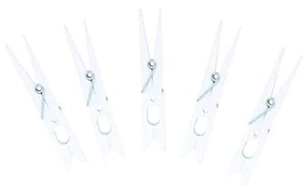 MSV Lot de 144 Pinces à Linge Plastique géantes